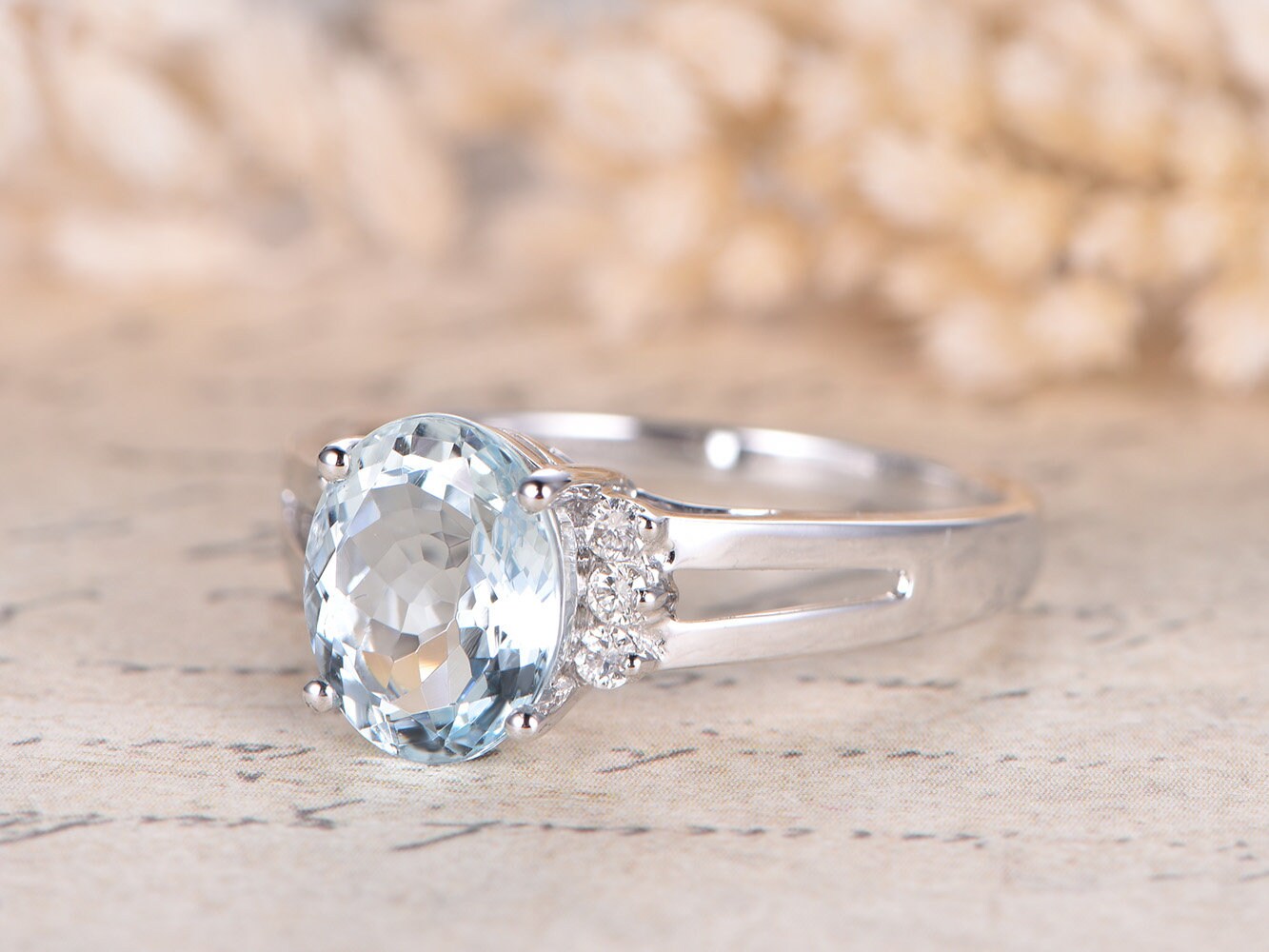 8x10mm-oval-cut-aquamarine-engagement-ring-14k-white-gold-diamond-plain-band-double-shank
