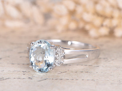 8x10mm-oval-cut-aquamarine-engagement-ring-14k-white-gold-diamond-plain-band-double-shank